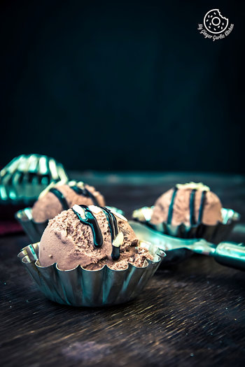 Image of Eggless Chocolate Hazelnut Ice Cream