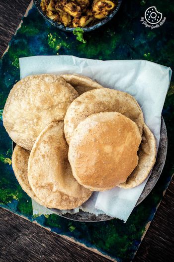 Aloo Puri Recipe - Puri Sabji Recipe (Aloo Ki Rasewali Sabzi) | My ...