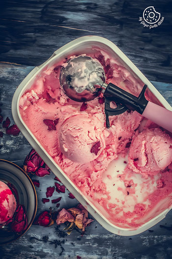 Image of Rose Ice Cream (3-Ingredient, No-Churn)