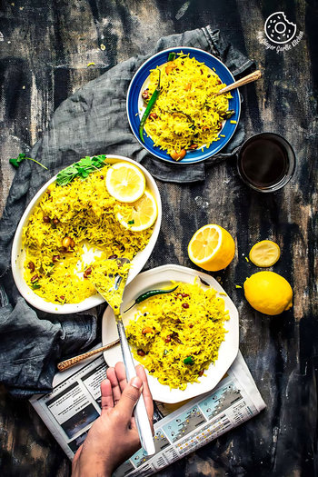 Image of Lemon Rice Recipe - How To Make South Indian Lemon Rice