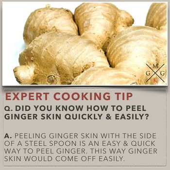 Image of How To Peel Ginger Skin Quickly and Easily? (Cooking -Tip)