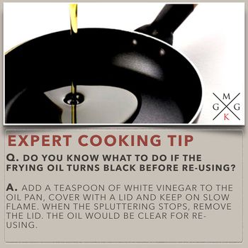 Image of Do you know what to do if the frying oil turns black?