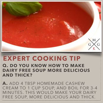 Image of Do you know how to make dairy free soup more delicious?