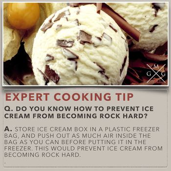 Image of How to prevent ice cream from becoming hard (Cooking-Tip)