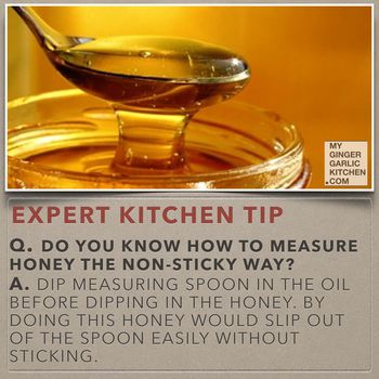 Image of How to measure honey the non-sticky way (Cooking-Tip)