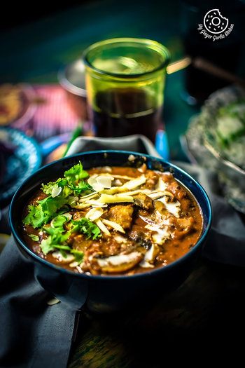 Image of Mushroom Masala Curry (Instant Pot + Cooker + Pan)