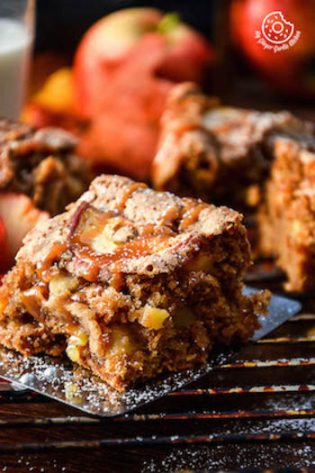 Image of Apple Cinnamon Brownie with Caramel Drizzle