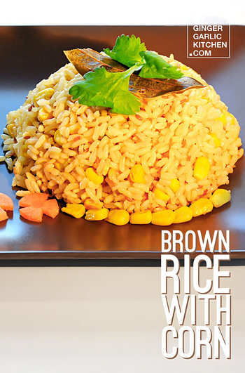 Image of Quick and Healthy Spiced Brown Rice With Corn Recipe