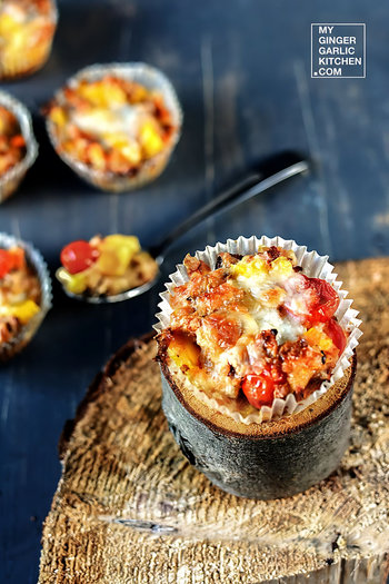 Image of Baked Chopped Bread Cups