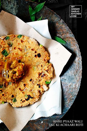 Image of Jau Ki Achaari Roti – Pickled Barley Flatbread