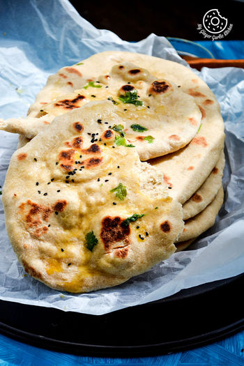 No Yeast Instant Naan Recipe (30 Minutes Whole Wheat Naan Recipe) | My ...