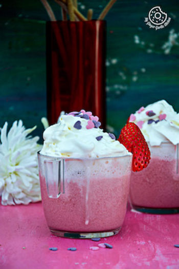 Image of Strawberry White Hot Chocolate Recipe