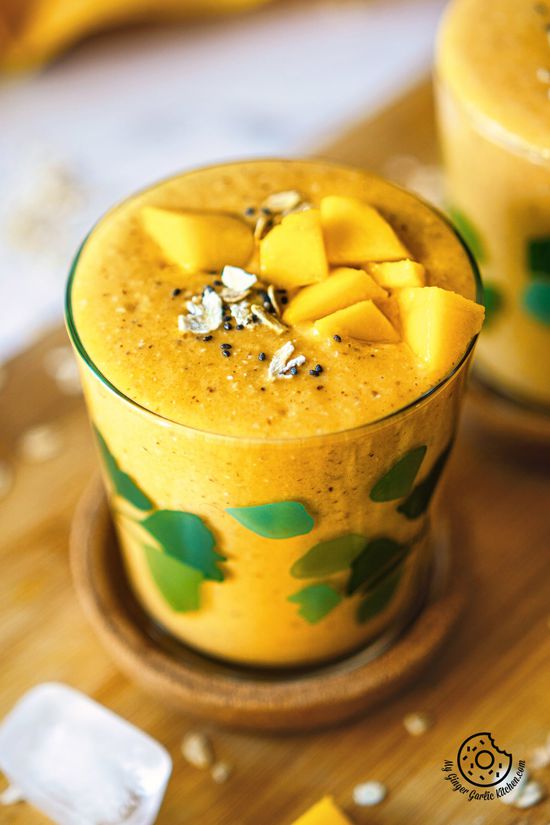 Mango Oats Smoothie (Step-By-Step Photo + Video Recipe) | My Ginger ...