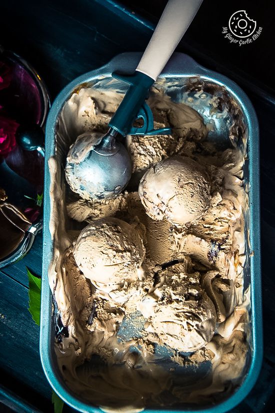 Coffee Caramel Chocolate Ice-Cream Recipe (No-Churn, No Machine) | My ...