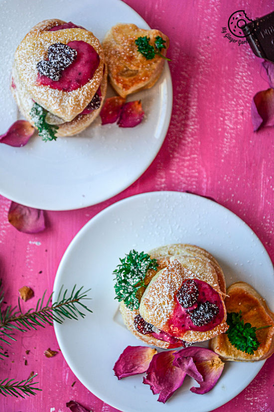 Raspberry Crème Fraîche Puff Pastry