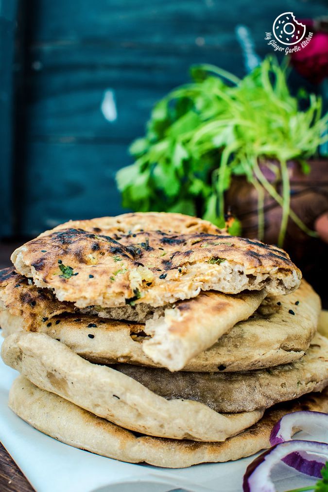 Paneer Naan Recipe | Paneer Stuffed Naan Recipe on Stovetop + Video ...