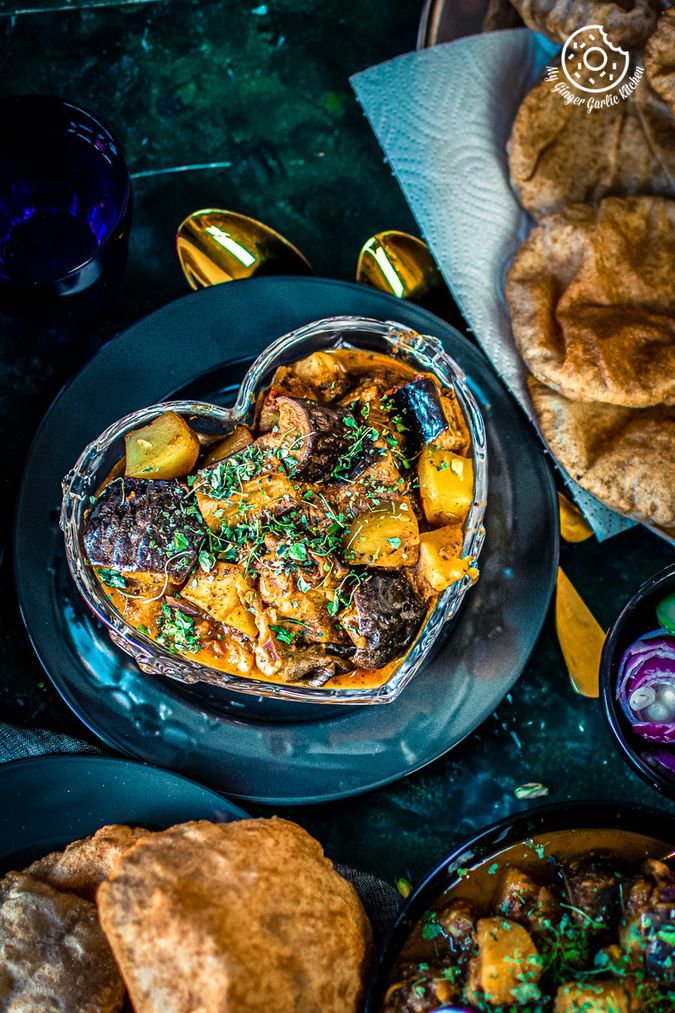 Image of Aloo Baingan Masala (Potato Eggplant Curry)
