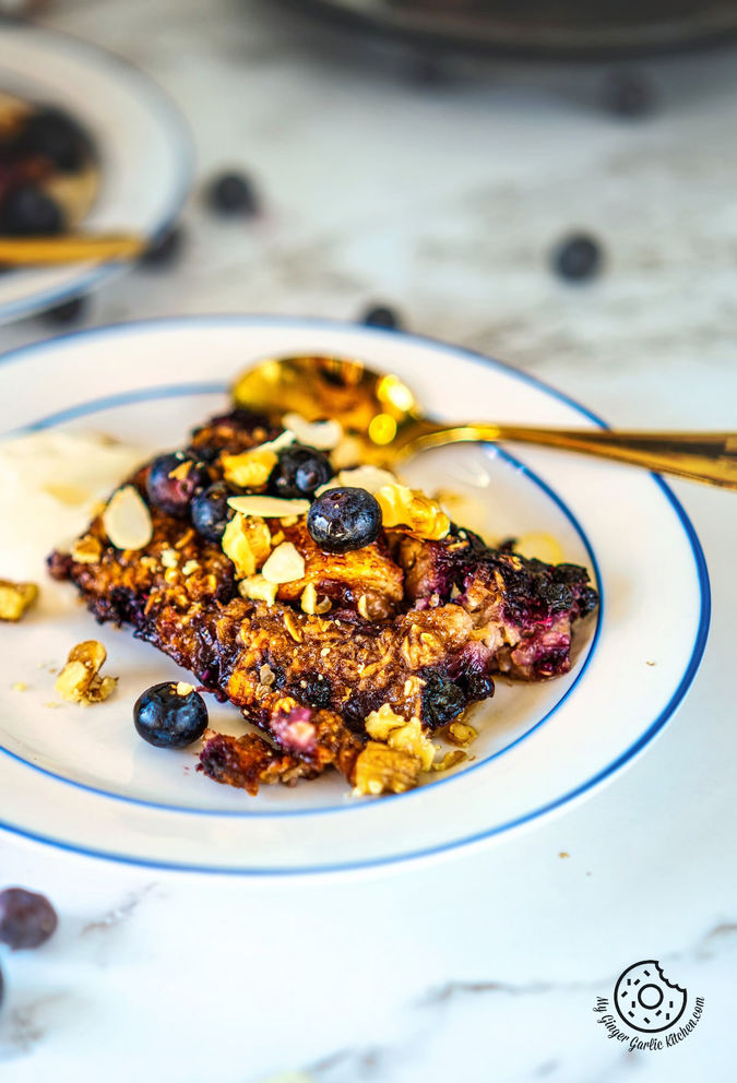 Image of Banana Blueberry Baked Oatmeal