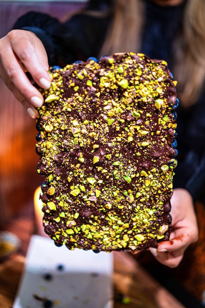 Image of Blueberry Pistachio Chocolate Bark