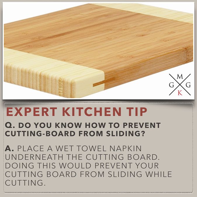 How to prevent cuttingboard from sliding (KitchenTips) My Ginger