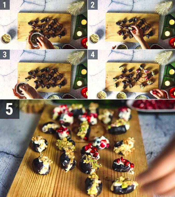 Cream Cheese Stuffed Dates (StepByStep + Video Recipe) My Ginger