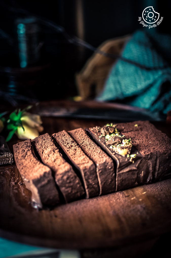 Image of  No Bake Eggless Chocolate Mousse Cake Recipe