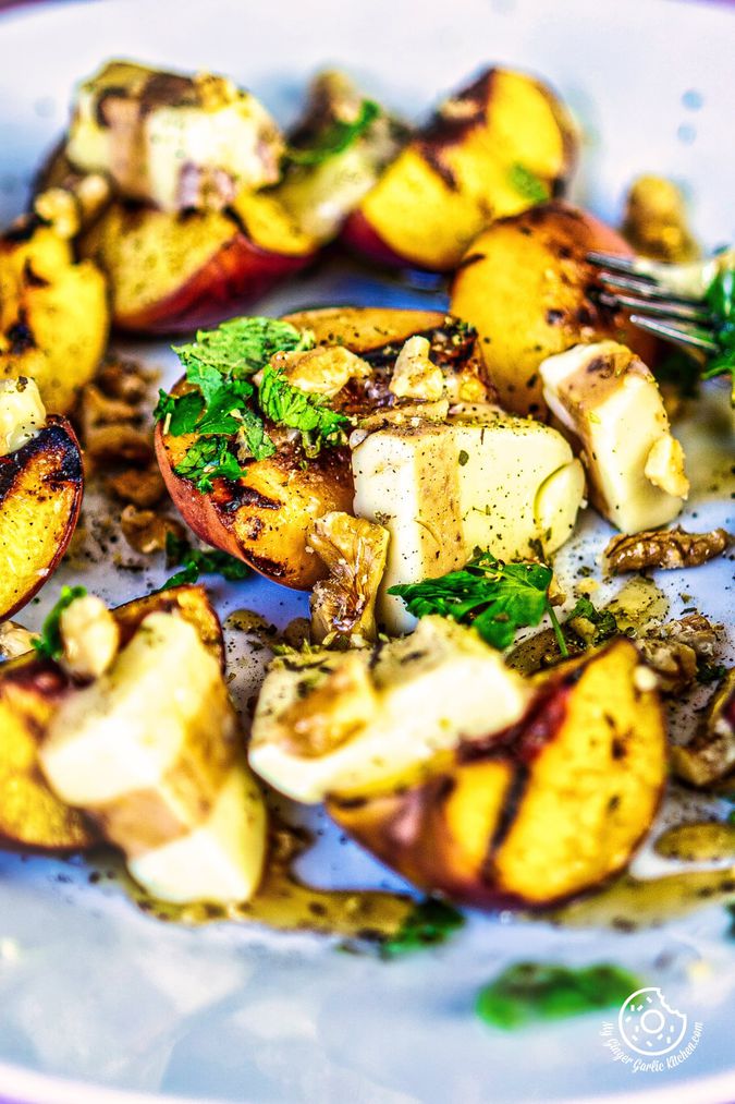 Grilled Peaches with Cheese & Honey (StepByStep + Video Recipe) My