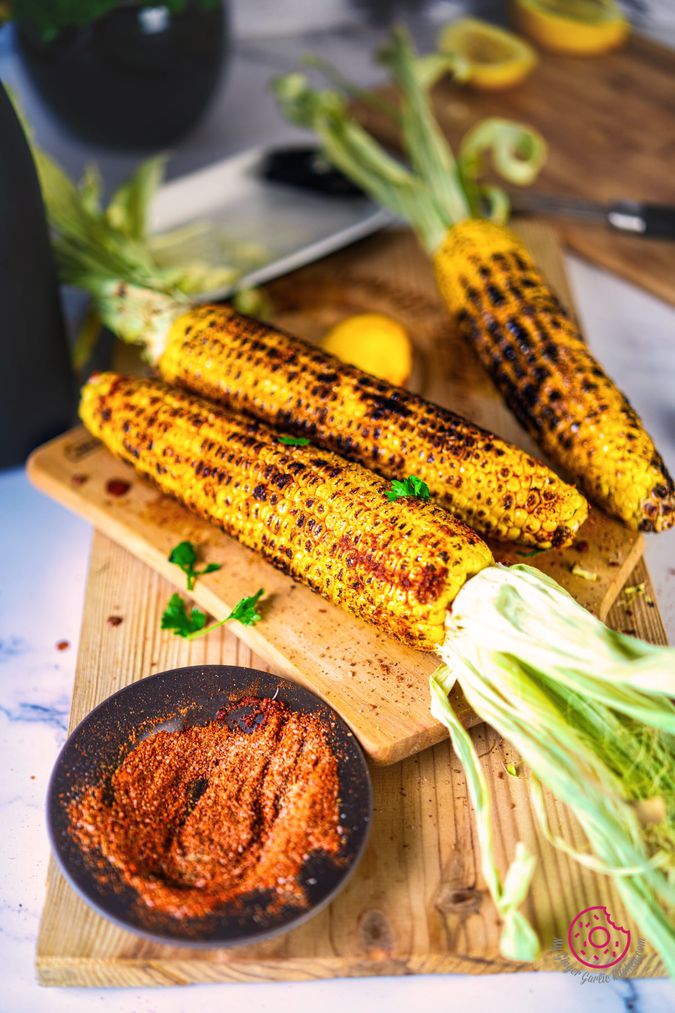 Image of Indian Style Roasted Corn - Masala Bhutta