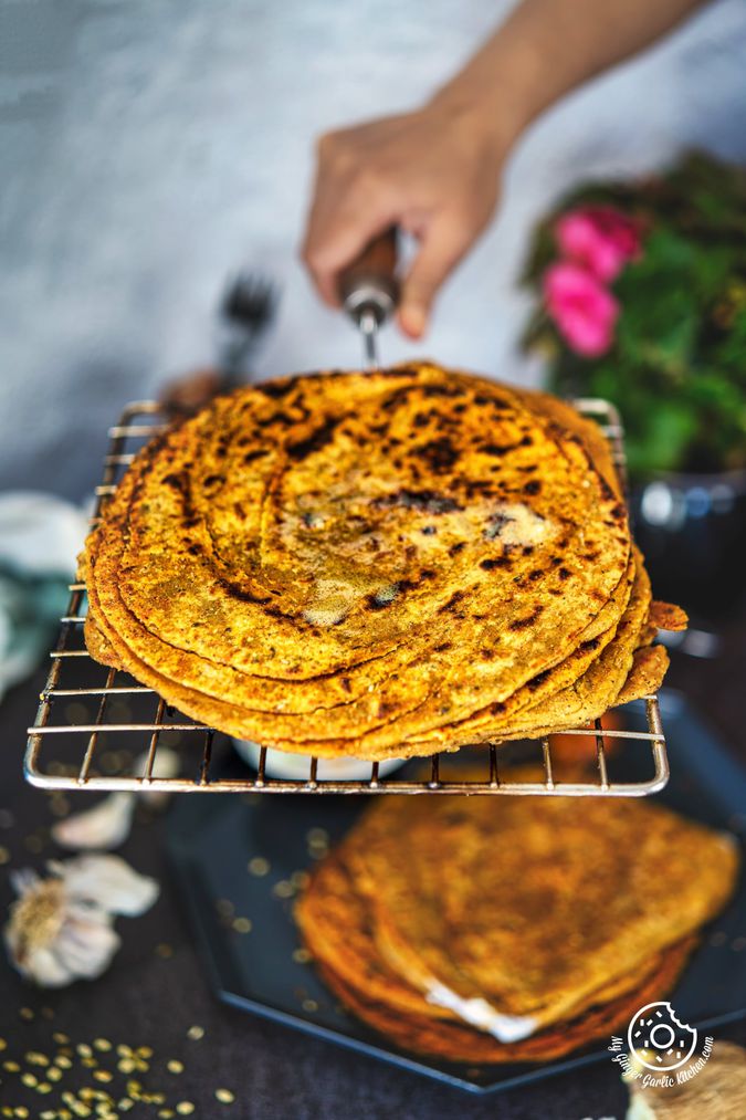 Leftover Khichdi Paratha (StepByStep + Video Recipe) My Ginger