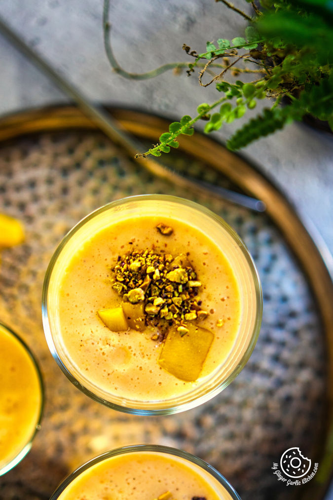 Mango Lassi - (Step- By-Step + Video Recipe) | My Ginger Garlic Kitchen