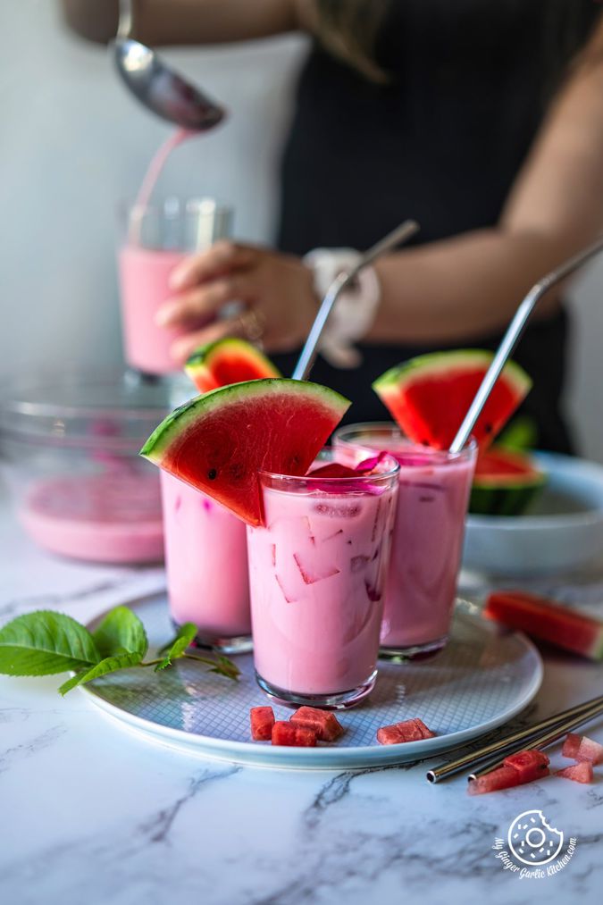 Image of Mohabbat Ka Sharbat - Watermelon Rose Drink