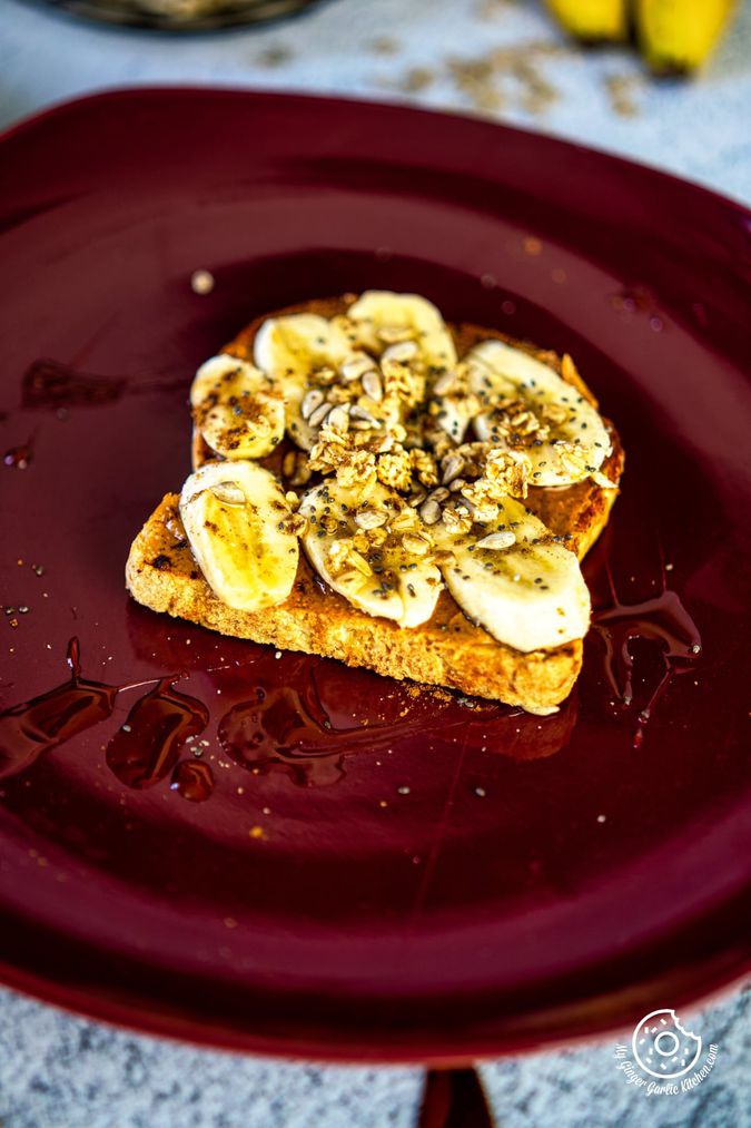 Peanut Butter Banana Toast (StepByStep + Video Recipe) My Ginger