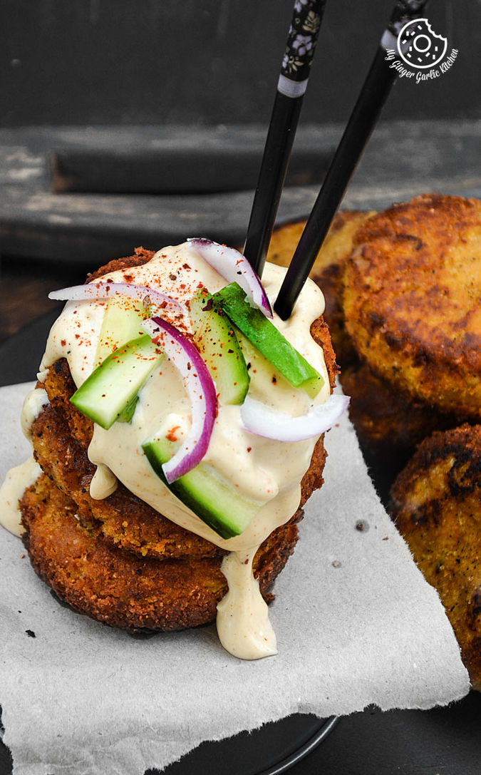 Chickpea Sweet Potato Burger with Chipotle Aioli My Ginger Garlic Kitchen