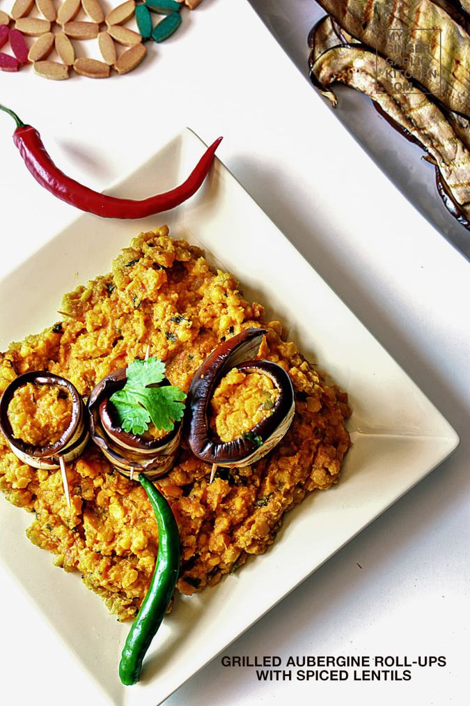 Grilled Eggplant Rollups My Ginger Garlic Kitchen