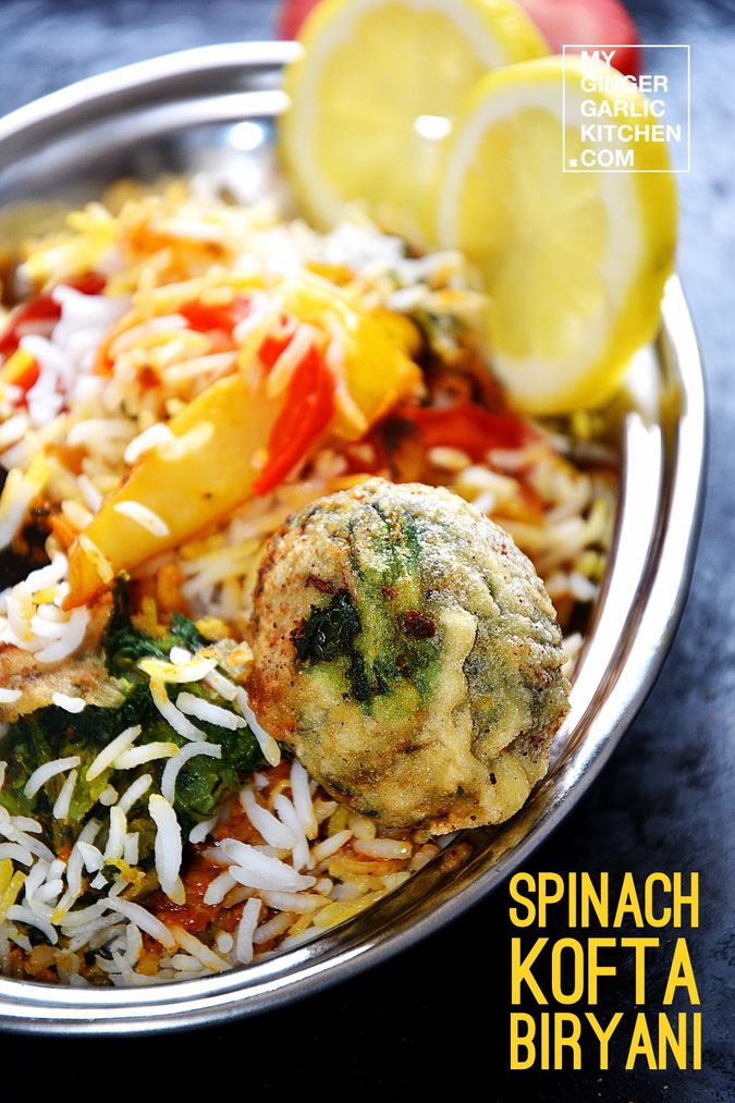 Image of Spinach Kofta Biryani - Vegetarian