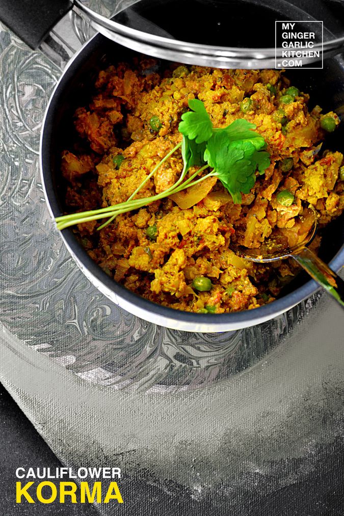 Image of Cauliflower Korma Curry - Gobi Kurma Recipe