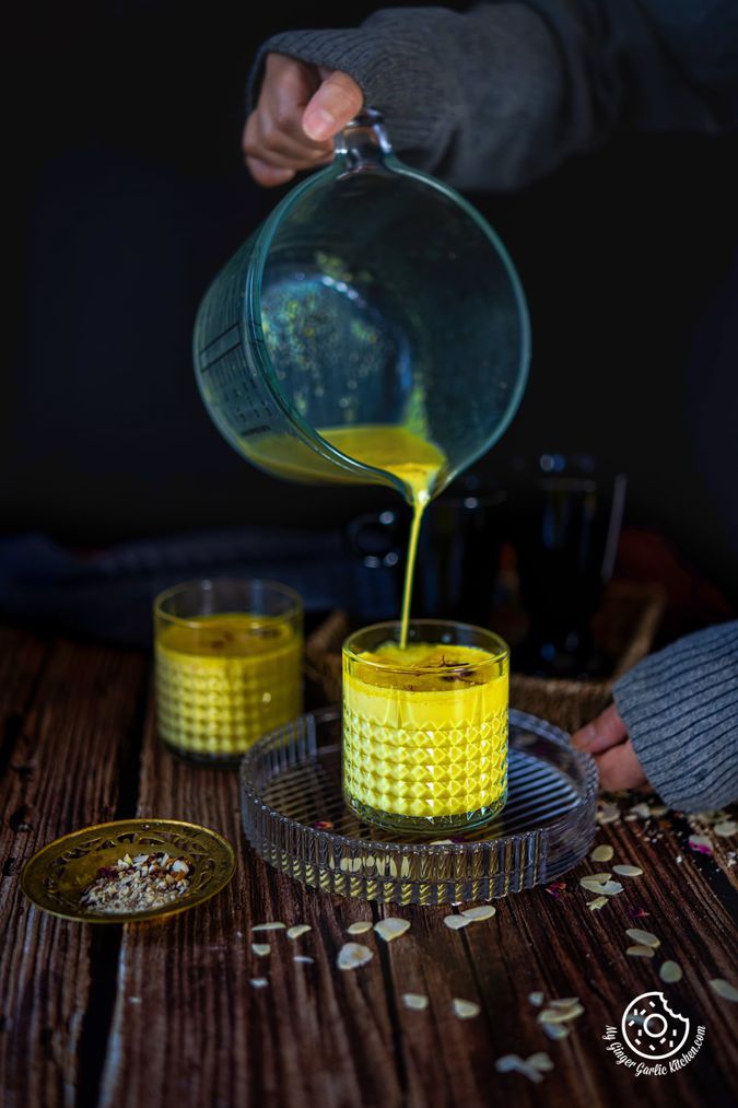 How to Make Saffron Milk Indian Kesar Milk Recipe My Ginger Garlic Kitchen