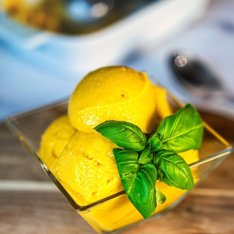 3 Ingredient Mango Sorbet