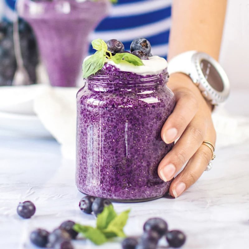 Blueberry Chia Seed Pudding