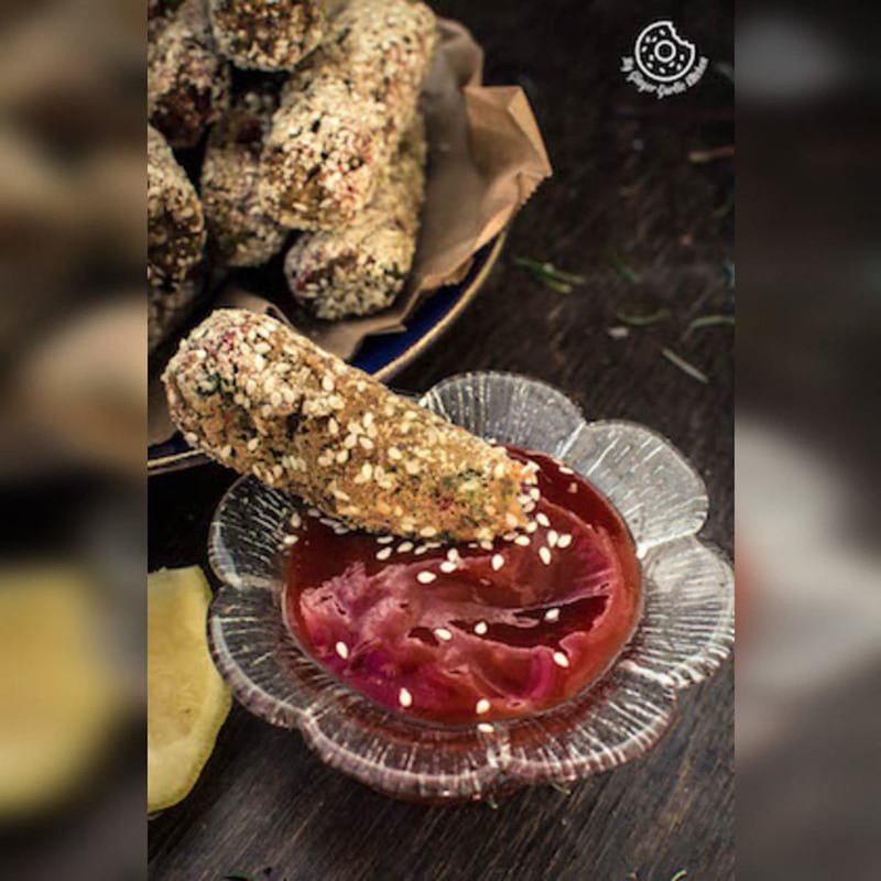 Broccoli Beet Crispy Fingers (Croquettes) - Video Recipe
