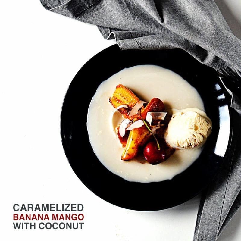 Caramelized Banana Mango with Coconut