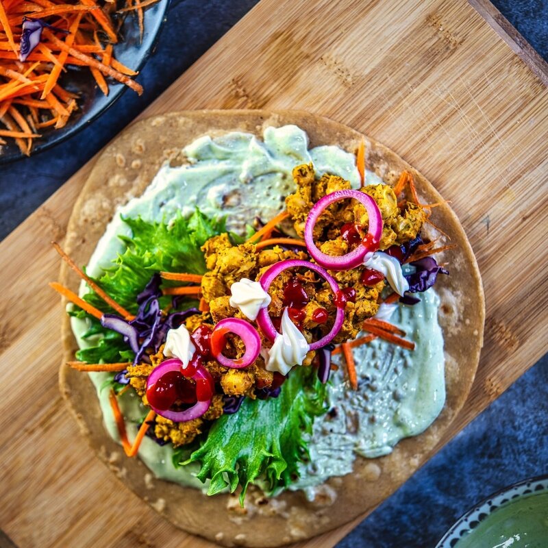 Chickpea Tikka Wrap