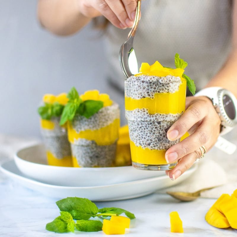 Coconut Mango Chia Pudding