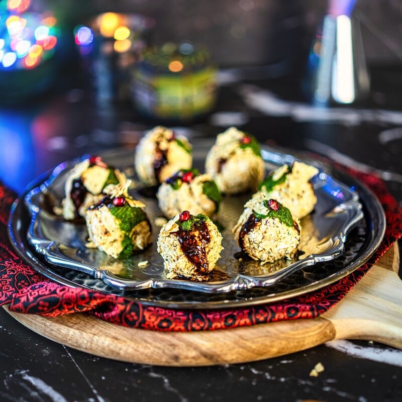 Cream Cheese Corn Chaat Balls