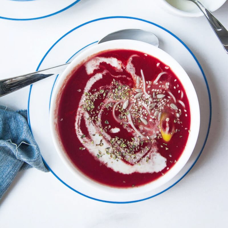 Creamy Carrot Beet Tomato Soup Recipe