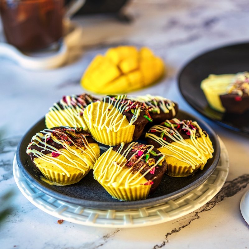 Frozen Mango Lassi Bites