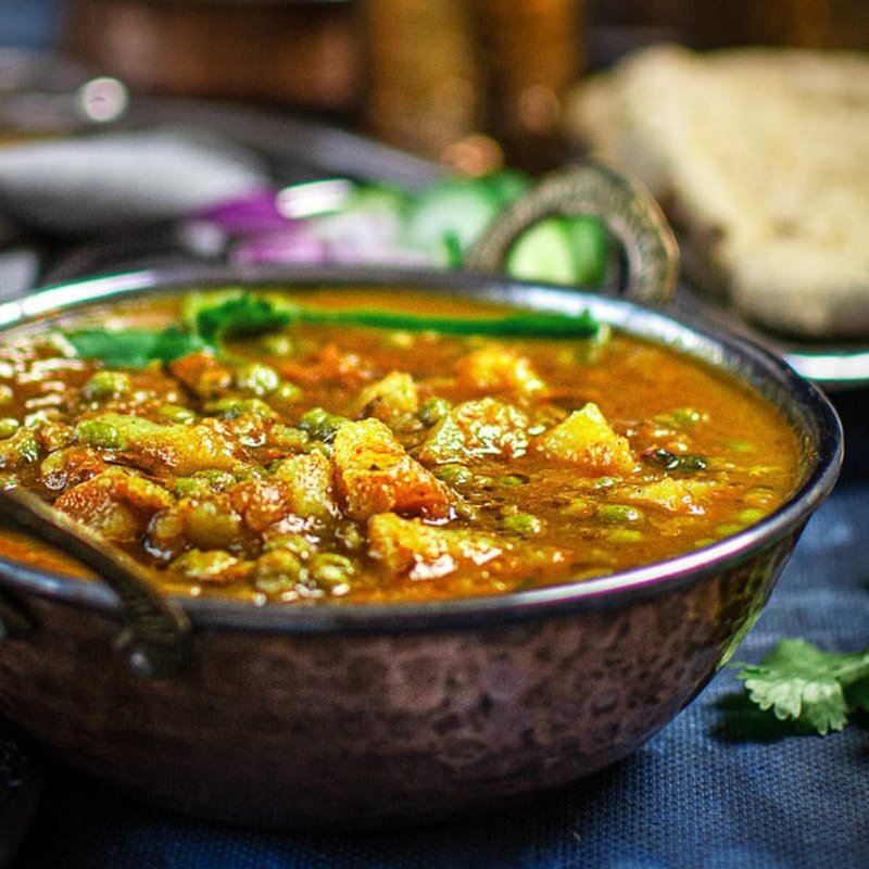 Instant Pot Aloo Matar - Potato Peas Curry