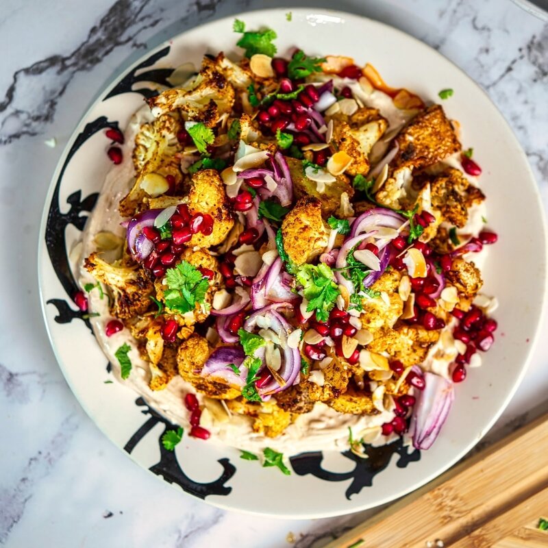 Roasted Cauliflower Tahini Bowl