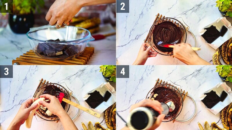 Image of the recipe cooking step-1-1 for 2-Ingredient Chocolate Banana Cake