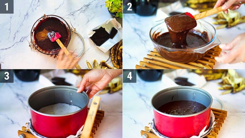 Image of the recipe cooking step-1-2 for 2-Ingredient Chocolate Banana Cake